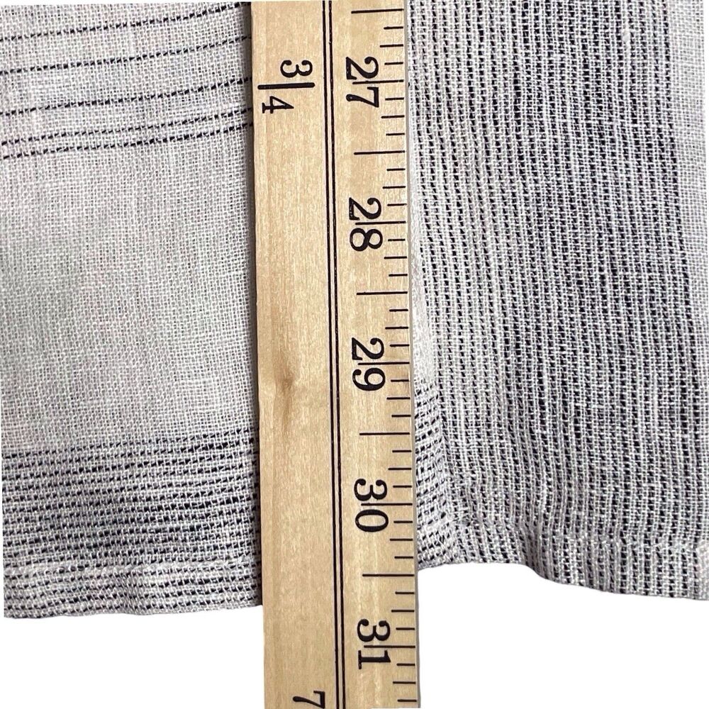 Habitat Linen Striped Lagenlook Top Blouse Relaxed Fit Size Large NWT - Picture 15 of 16